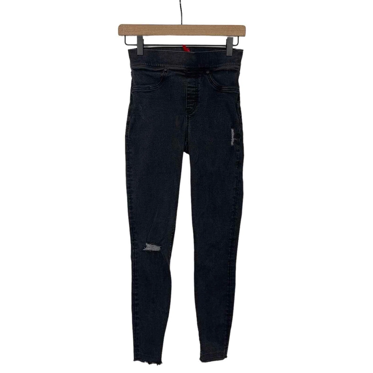 Washed black cheap ripped jeans