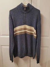 Eddie Bauer Men's Sweater Size: Large Nice 1/4 Zip