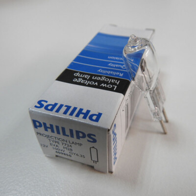 PHILIPS 12V100W Halogen Lamp 7724 M28 Microscope Bulb Projector Light 409850