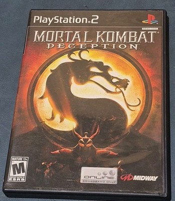 Mortal Kombat: Deception (Playstation 2 PS2, 2004)  No Manual. Tested Plays 