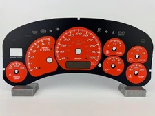 US Speedo Orange Silverado/Sierra Gauge Face for Clusters 99-02 2500 Gas