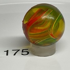 Vtg NOS super Bouncy Ball Rubber clear Swirl 1  1960  s clean unused AG Japan 175