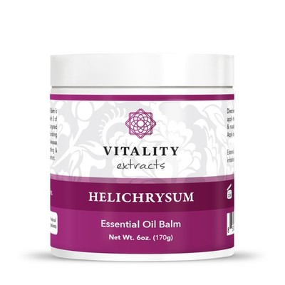 Vitality Extracts Helichrysum Balm - 6oz, Gymnocephalum, Beeswax, Almond Oil