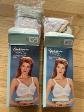 Vintage U.S.A. Underscore for JCPenney White Bra 44D Style 4102 Lot of 2