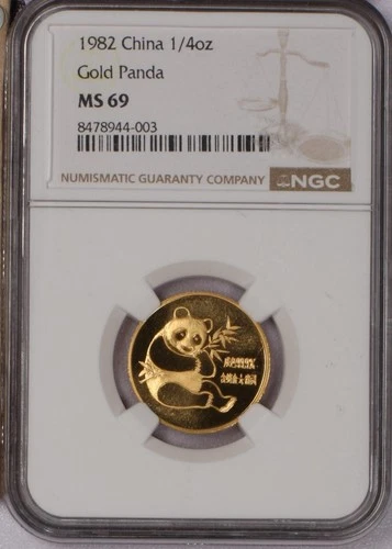 1982 Chinese Gold Panda 1/4 oz — photo from the most recent tracked eBay sale