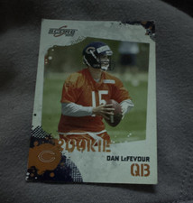 Score 2010 Dan LeFevour Chicago Bears #326 Rookie NFL Football Trading Card. rookie card picture