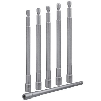 Yakamoz Magnetic Nut Driver Set,6Pcs 6 inch Long Nut Setters 1/4'' Hex Shank | Bu