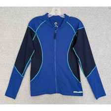 New Sea-Doo Womens Long Sleeve Performance Rashguard Royal Blue Full Zip Jacket