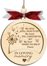 Memorial Christmas Ornament Tree Decoration - Sympathy Gifts for Loss of Loved O