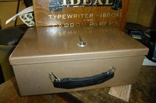 Rockaway Metal Prod Corp Fireproof Strongbox with 1 Key 12.5" x 8.5" x 4.5"!safe