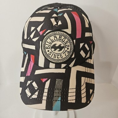 Billabong ''Since '73'' Snapback Mesh Geometric Cap Trucker Skatecore Street Art