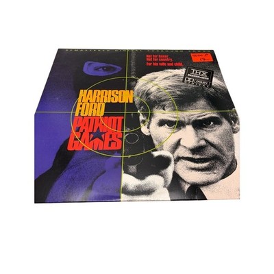 Patriot Games LaserDisc 1992 Thriller THX Dolby Digital Paramount