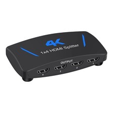 4 Port HDMI Splitter 1 to 4 Output 4K 30Hz 3D HD Audio Video Distributor Adapter