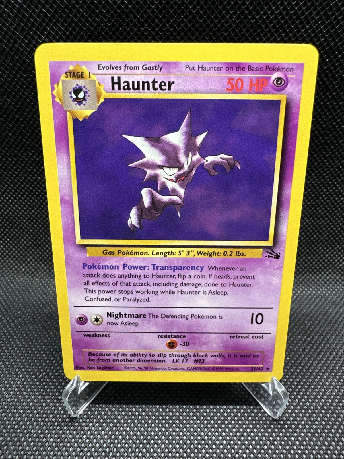Haunter 21/62 Fossil Regular