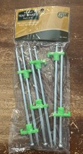 10'' Steel Stakes 6-Pack High Impact For Tent Lines and inflatables NEW