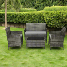 Luxury Rattan Garden Furniture Set Sofa Chairs Table Patio Home Picnic Outdoor