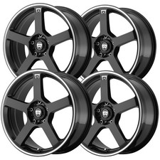 4 Motegi Mr116 Fs5 16x7 5x1125x4.5 40mm Blackmachined Wheels Rims 16 Inch