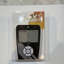 First Act Chromatic Guitar Tuner w/ LCD Display, Jack Input, Black, Plastic