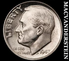 1947-D Silver Roosevelt Dime - Choice Gem Brilliant Uncirculated  #J8136