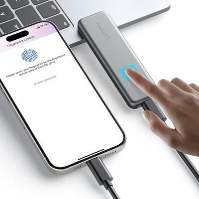 512GB Touch Portable SSD Fingerprint Encryption