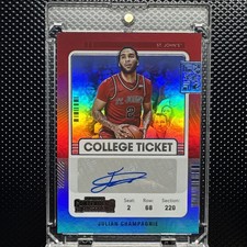 2022-23 Panini Chronicles Contenders Auto Julian Champagnie #CT-JCH