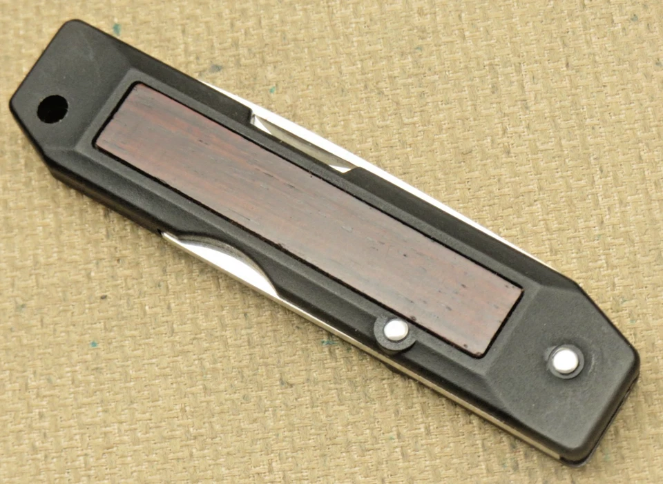 Cuchillo de colección AL MAR SEKI JAPÓN TALISMÁN Lockback mangos Zytel/madera ATS-34 Foto 4 de 4