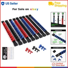Socket Organizer Heavy Duty ABS Tool Storage Clips Set for Mechanics