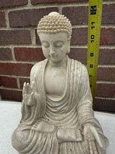 Vintage Style Faux Stone Resin Seated Buddha ...