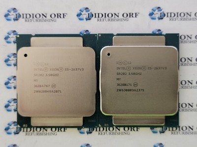 Lot of 2 INTEL Xeon E5-2637V3 SR202 3.50 GHz 15 MB 135 W SKU 21105