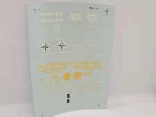 VINTAGE MICROSCALE DECALS TOY TRAIN WABASH & SEABOARD DECAL SET  87-315