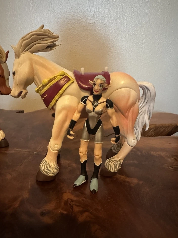 Legend Of Zelda Ocarina Of Time 2001 ToyBiz Link e Impa con caballos Foto 4 de 4