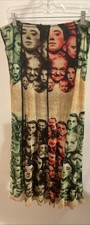 Jean Paul Gaultier Maille Femme Fall Winter 1992 Faces Maxi Skirt Vintage