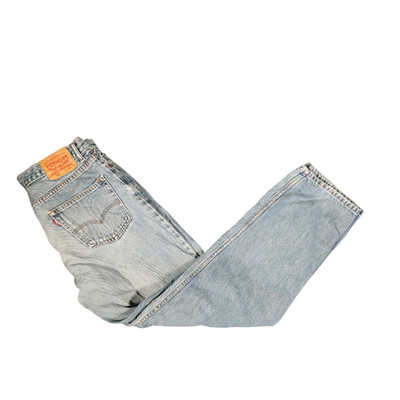 Levis 550 Jeans Blau W36 L31 Herren Rotes Etikett Relaxed Fit Reißverschluss