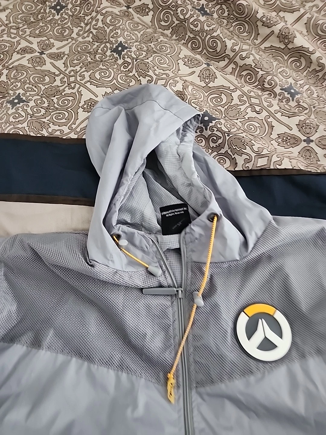 J!NX Lightweight Jacket Men's Sixe 2xl Full Zip Hoodie Gray Designed By Jinx image 9