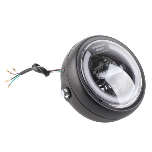 6.5in Motorcycle Front LED Headlight Vintage Amber White Light Modification SLS - Picture 21 of 24