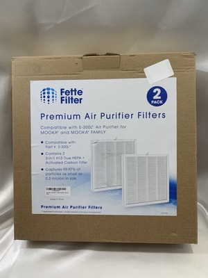 Fette Filter Premium Air Purifier True Hepa H13 Filters 2Pack