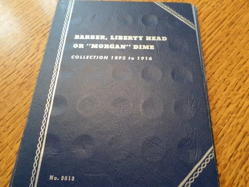 Barber Dime Set--50 Coins in Whitman Folder