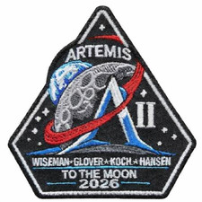 Space Artemis 2 Mission to the Moon iron on 3...