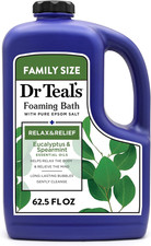 Foaming Bath with Pure Epsom Salt, Relax  Relief with Eucalyptus  Spearmint, 6