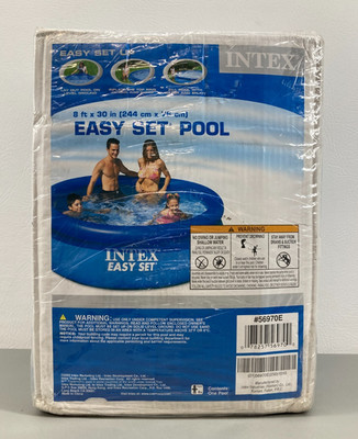 Intex Easy Set Pool 8ft x 30in Inflatable Above Ground Quick Set Up New Sealed