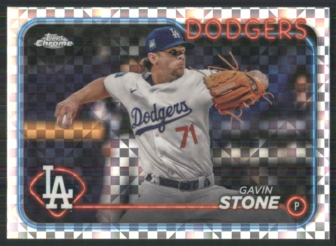 2024 Topps Chrome Update X-Fractors #USC75 Gavin Stone Los Angeles Dodgers 1150