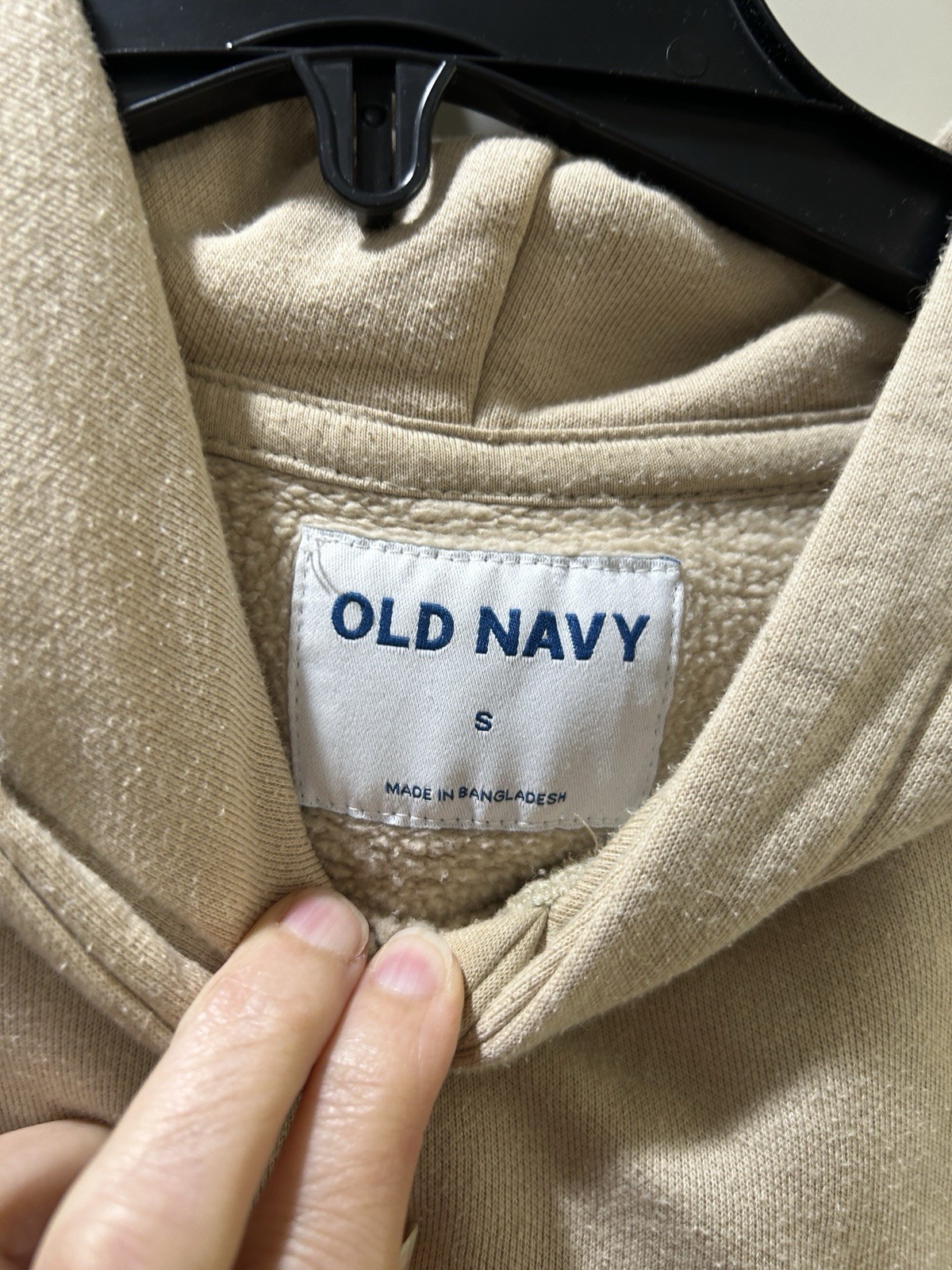 Old Navy Basic Pullover Hoodie Men's Small Beige … - image 5