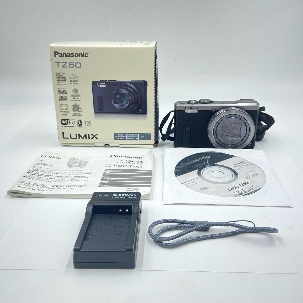 Panasonic LEICA LUMIX DMC-TZ60 Digital Camera Black Compact Model