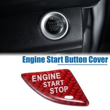 Coperchio pulsante avviamento motore auto per Cadillac ATS 2013-2019 rosso