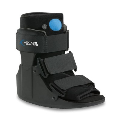 United Ortho USA14115 Short Air Cam Walker Fracture Boot, Medium, Black