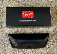Ray-Ban Eyeglasses/Sunglasses Empty Semi-Hard Case  Gift Box 6.5  x2  x2.25  /Blk