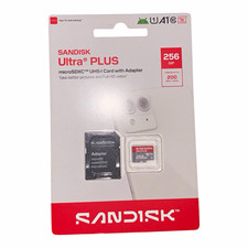 SanDisk Ultra Plus 256GB microSDXC UHS-I A1 High Speed Card w/ Adapter
