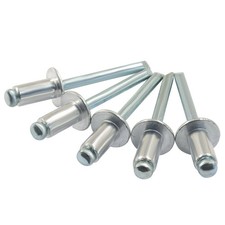 Aoserge 80pcs 1/4 x 1/2 inch Aluminum Large Flange Blind Rivets, Pop Rivets A...
