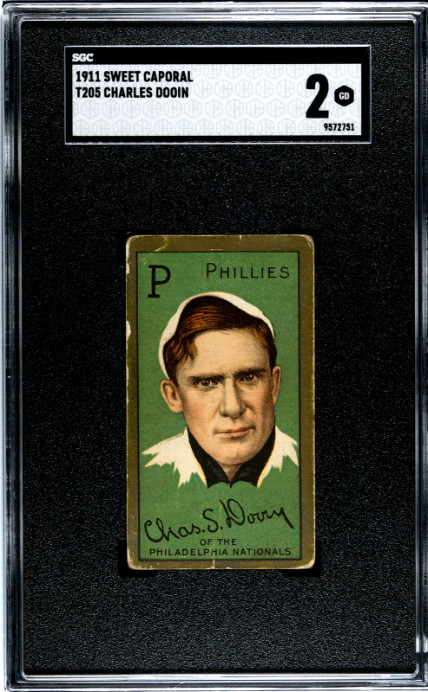 1911 T205 Sweet Caporal Charles Dooin - SGC 2 GD