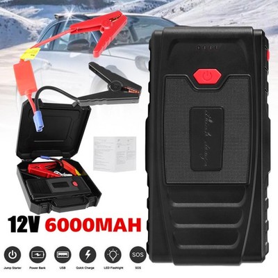 Auto KFZ Starthilfe Jump Starter 12V Ladegerät Booster Power Bank PKW 6000mAh